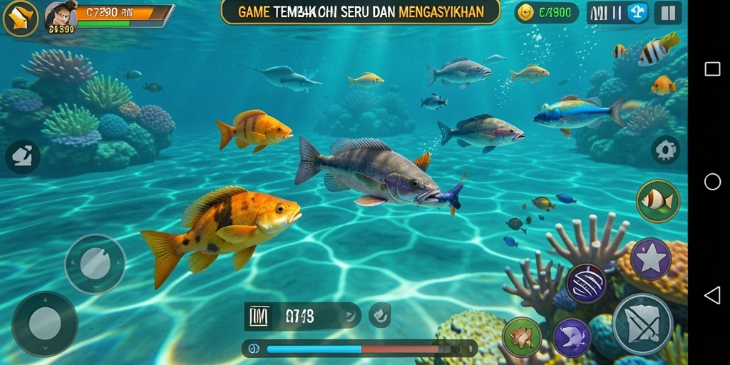 Tampilan gameplay seru dari C7890 yang penuh aksi Tembak Ikan.