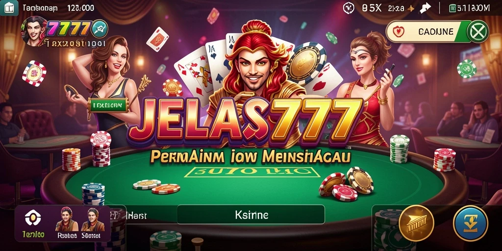 Tampilan menarik dari gameplay JELAS777 yang penuh aksi Kasino.