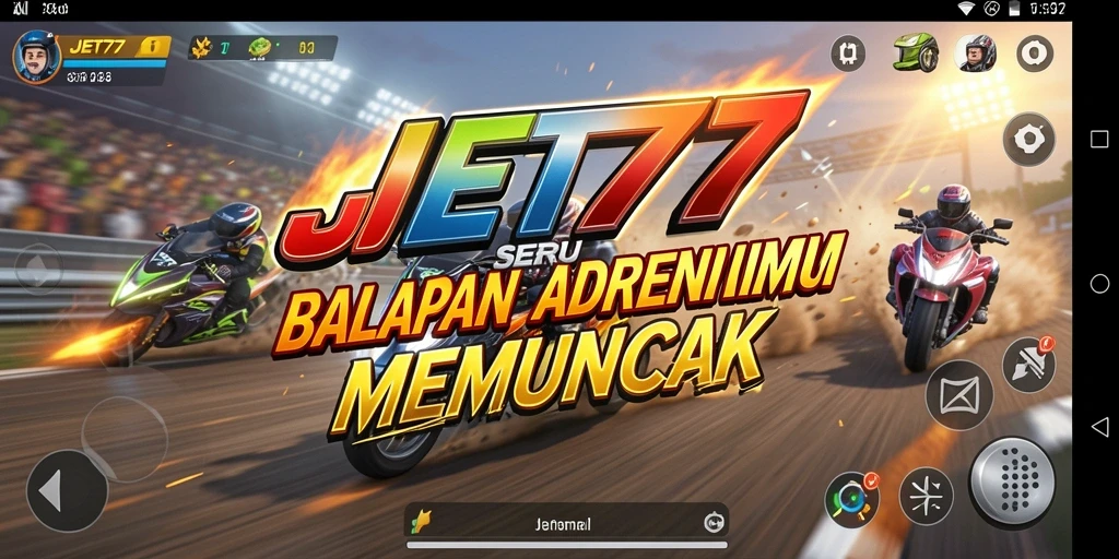 Gameplay JET77 yang mendebarkan dalam balapan dengan grafis yang menawan.