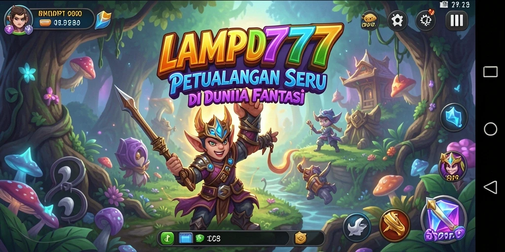 Screenshot menampilkan aksi seru dalam permainan LAMPU777.