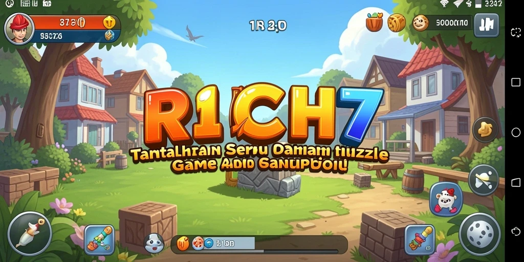 Gameplay Puzzle RICH7 yang menantang dan menarik.