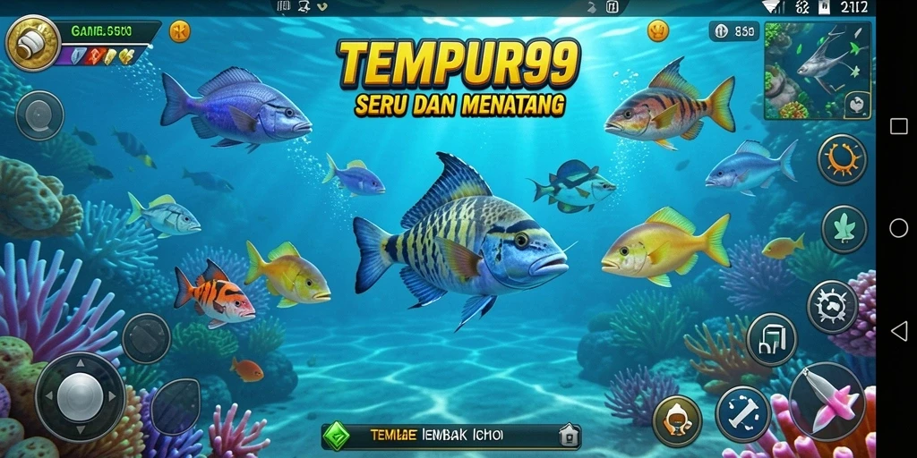 Tampilan seru saat menembak ikan di TEMPUR99.